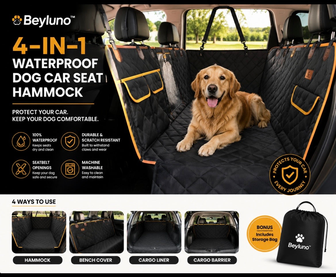 Beyluno™ 4-in-1 Waterproof Dog Car Seat Hammock